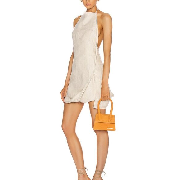 Jacquemus Le Chiquito Moyen croc embossed in Honey Embossed medium sized leather - Picture 8 of 10